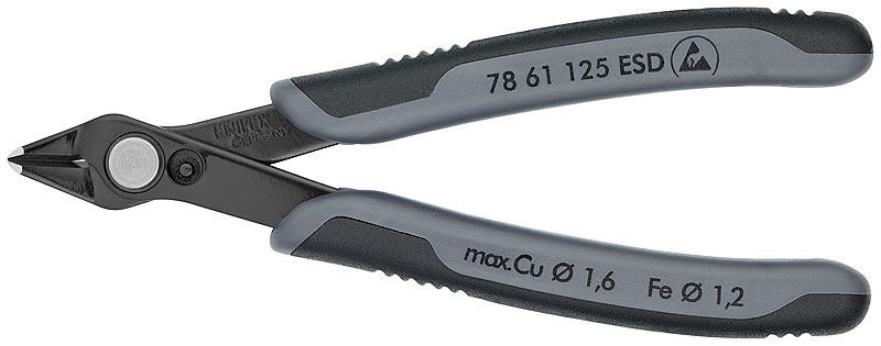 Electronic Super Knips® ESD вороненые 125 мм 2