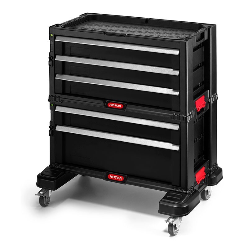 Тележка пластиковая 5 ящиков на колесах 5 DRAWERS TOOL CHEST SET 2