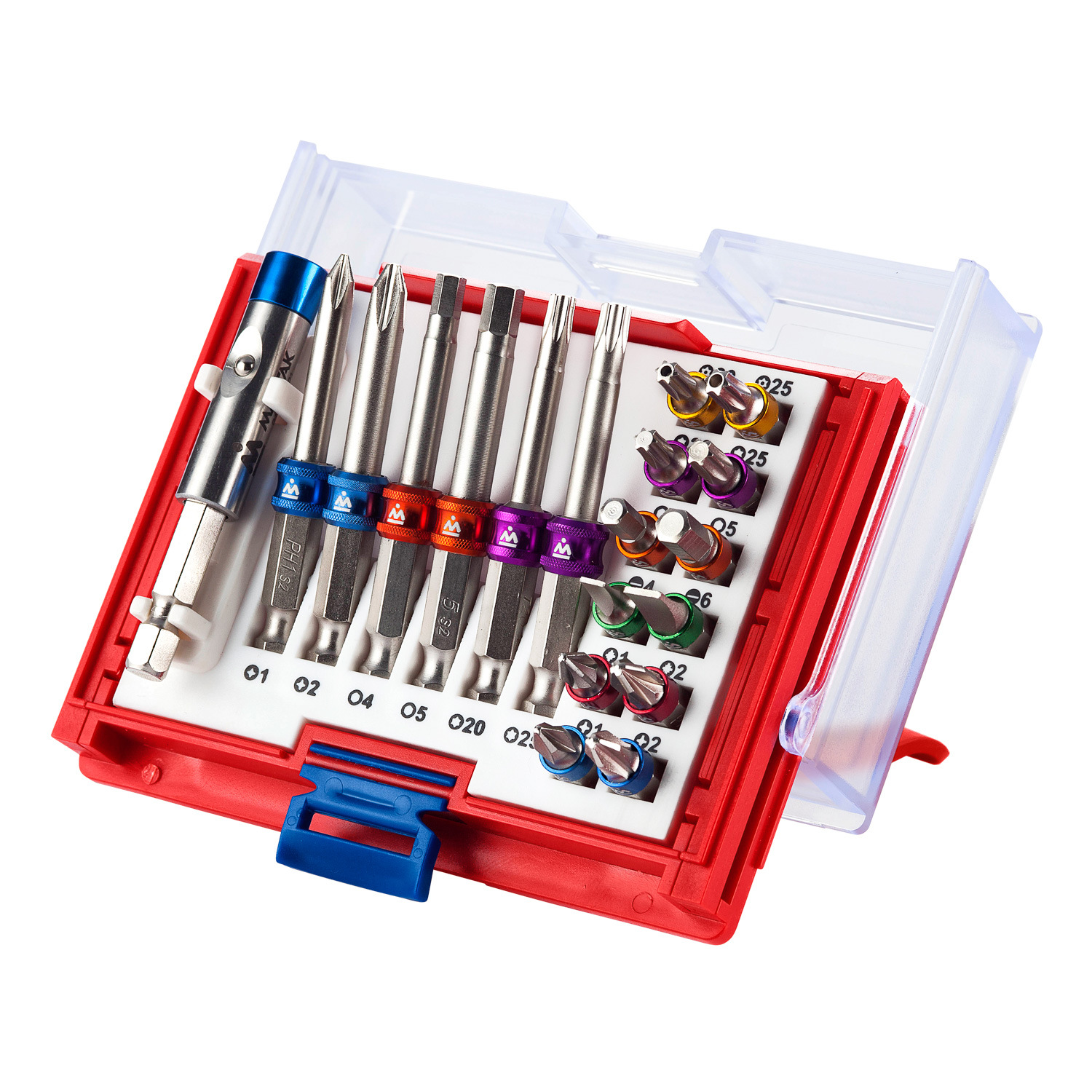 Набор вставок (бит) 1/4;, TORX, HEX, PZ, PH, SLOT, 19 предметов МАСТАК 058-10019C 2