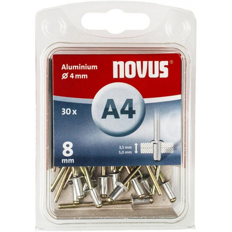 Заклепки алюминиевые А4х8мм (30шт) 2