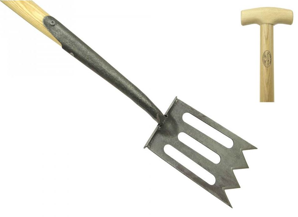 Штыковая кованая лопата DeWit с площадкой для ноги профессиональной серии Spork 2