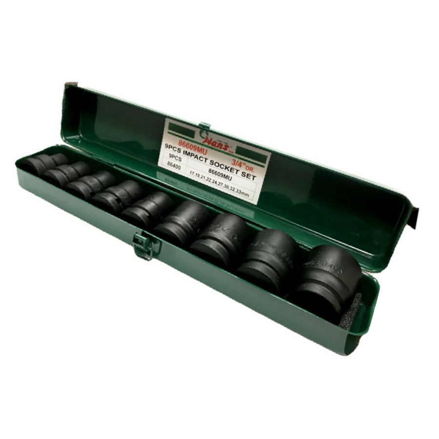 Комплект ударных головок 3/4" 17-33 мм 9 пр. 2