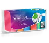 MAXI Губка бытовая с чистящим слоем 5 шт (87х58х26 мм) 80уп/кор