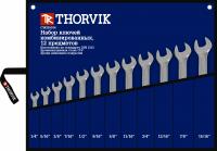 Набор ключей гаечных комбинированных дюймовых в сумке 1/4"-15/16", 12 предметов