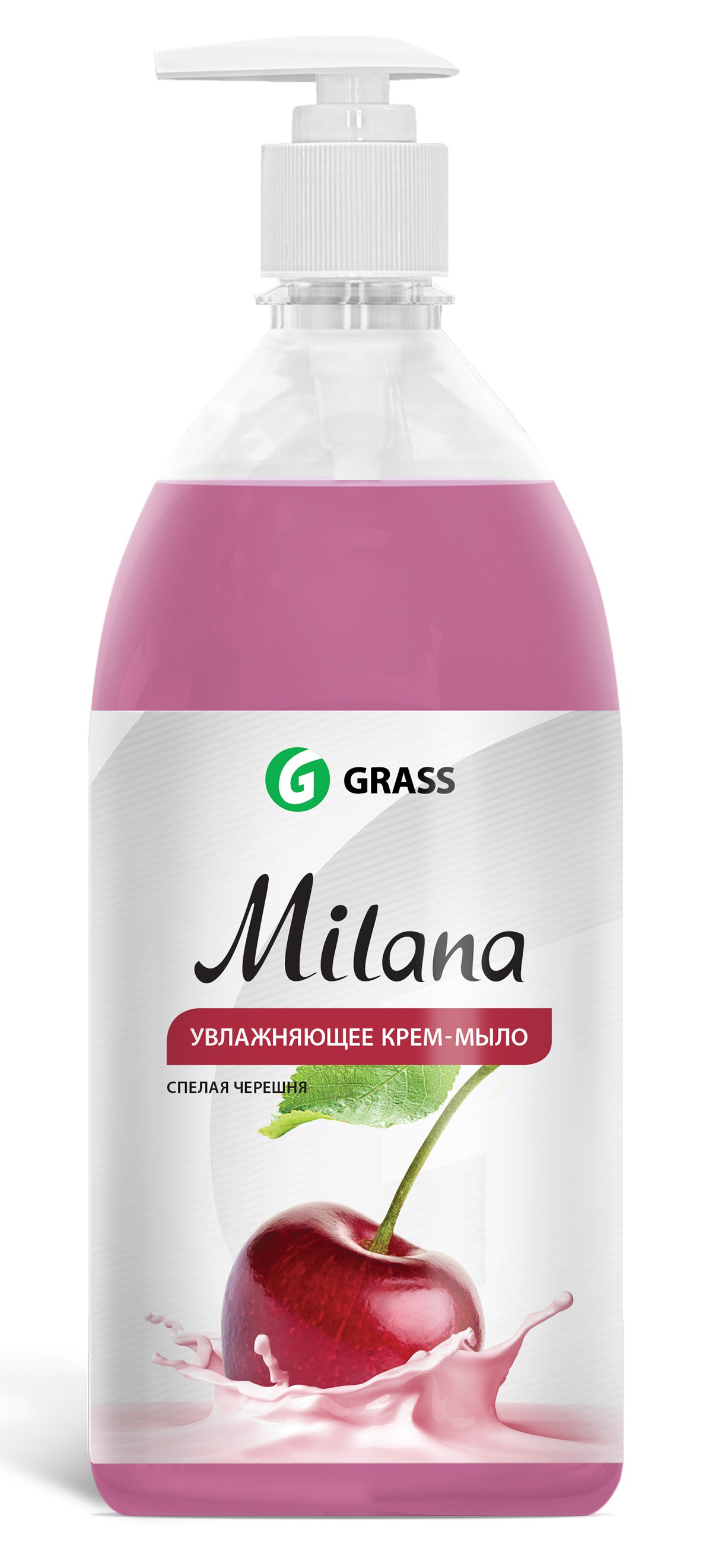 Milana Жидкое крем-мыло спелая черешня 1 л с дозатором GRASS