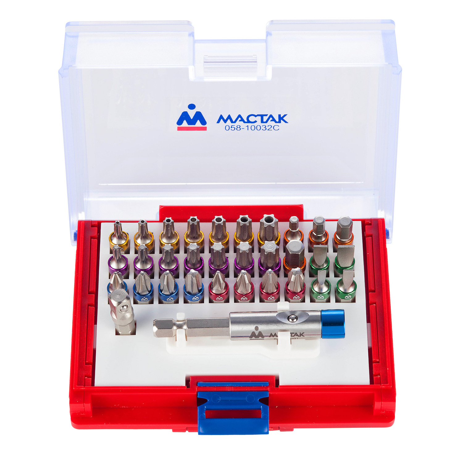 Набор вставок (бит) 1/4", TORX, HEX, PZ, PH, SLOT, 32 предмета 