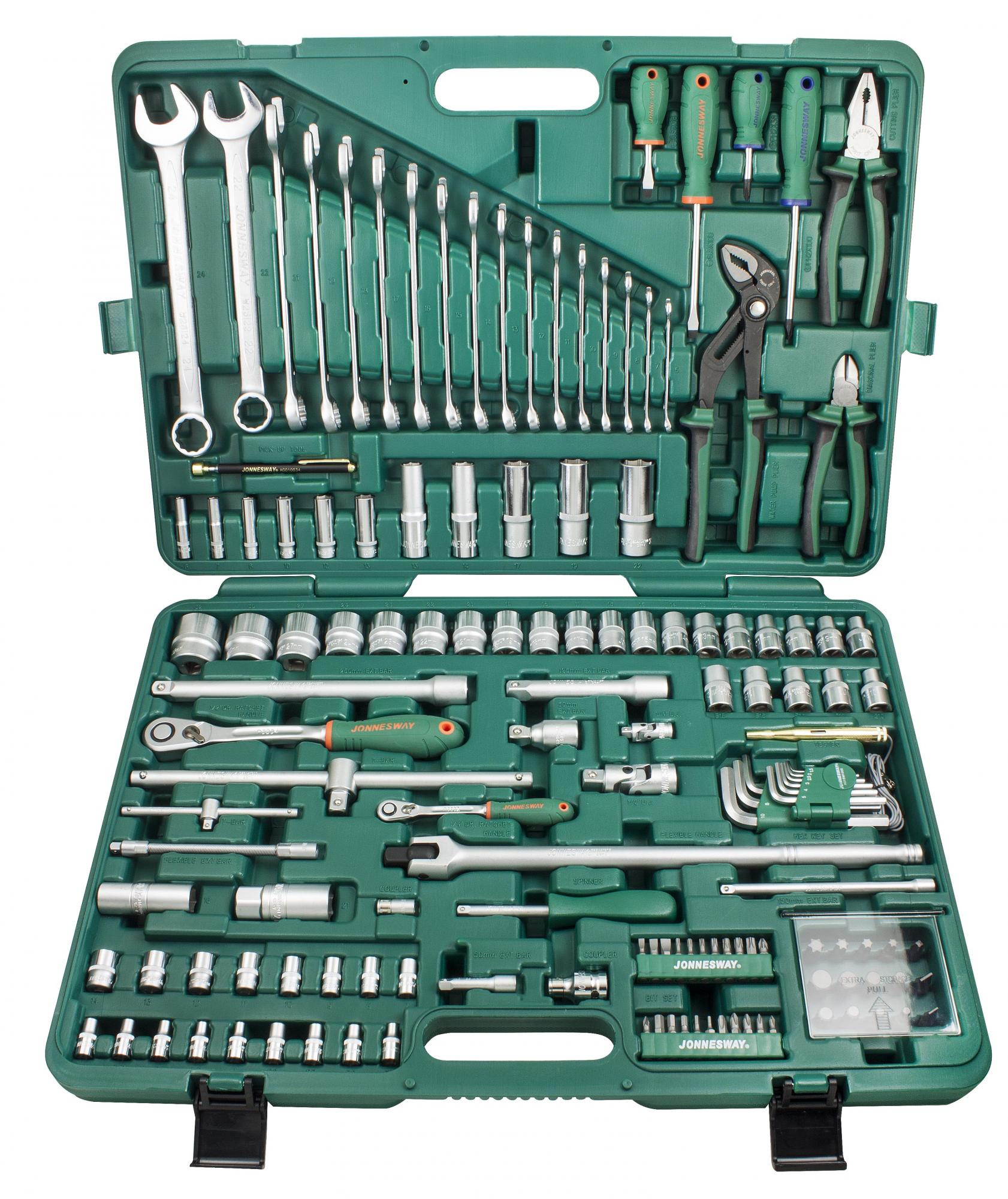 Набор инструмента универсальный 1/4", 1/2"DR, 142 предмета 2