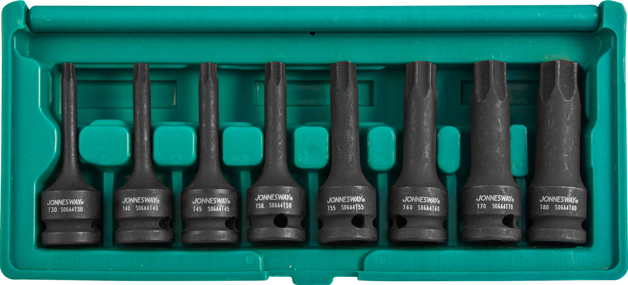 Набор ударных головок Torx 1/2DR", Т30 - T80, 78 мм, 8 предметов 2
