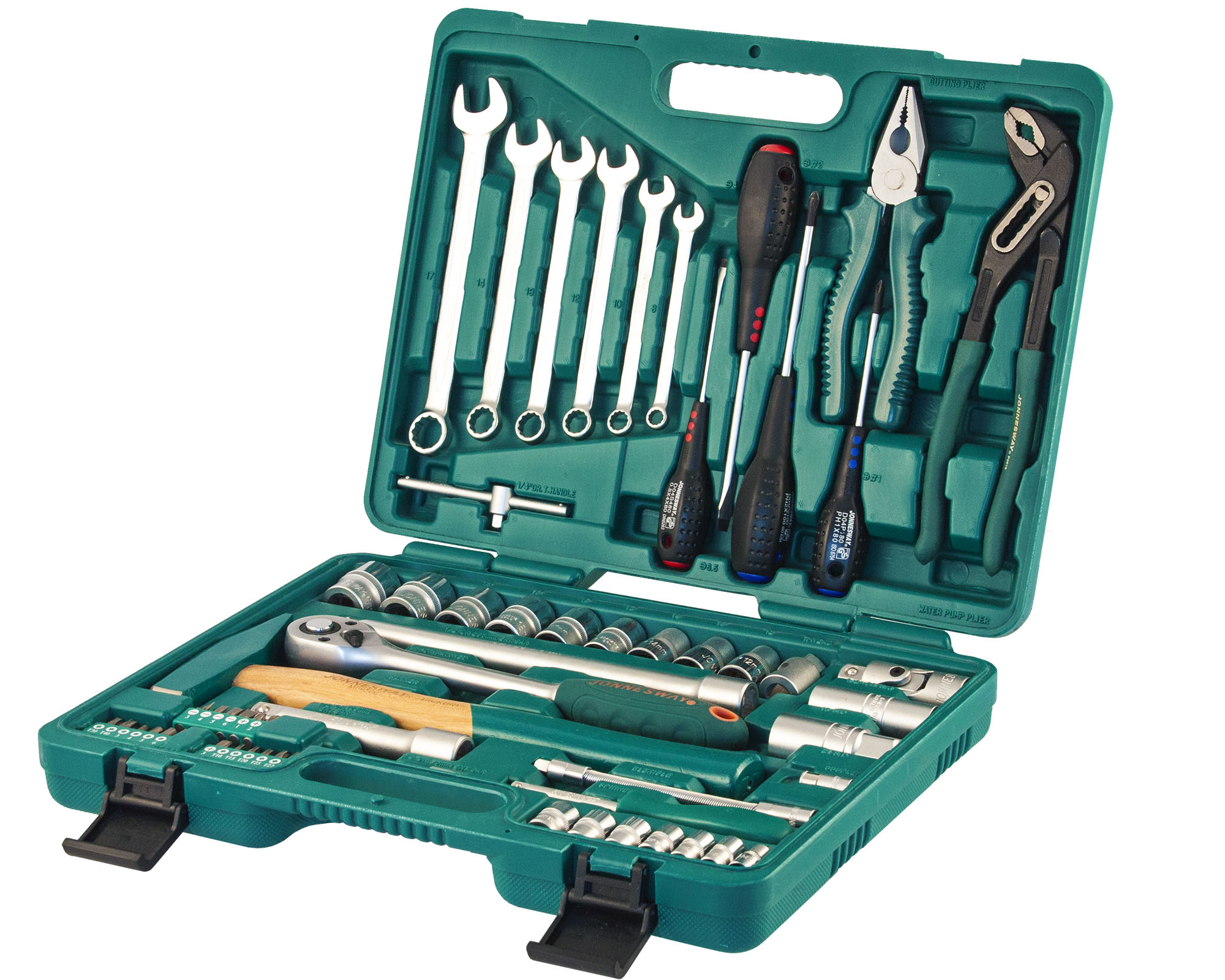 Набор инструмента универсальный 1/4", 1/2"DR, 60 предметов 2