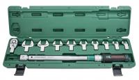 Ключ динамометрический 1/2"DR  40-200 Нм. со сменными рожковыми насадками 13-30 мм 