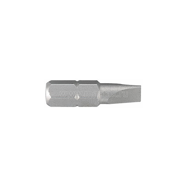 Вставка (бита) торцевая 1/4;, Slotted, 4,5х0,6 мм, L = 25 мм KING TONY 102545S1