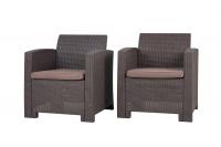 Кресло (2шт.) b:rattan Arizona, антрацит (2 подушки) 2