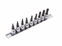 Набор торцевых насадок 3/8", TORX, Т10-Т50 мм, с отверстием, 9 предметов 