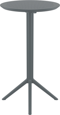 Стол пластиковый барный складной Sky Folding Bar Table 60 (Темно-серый)