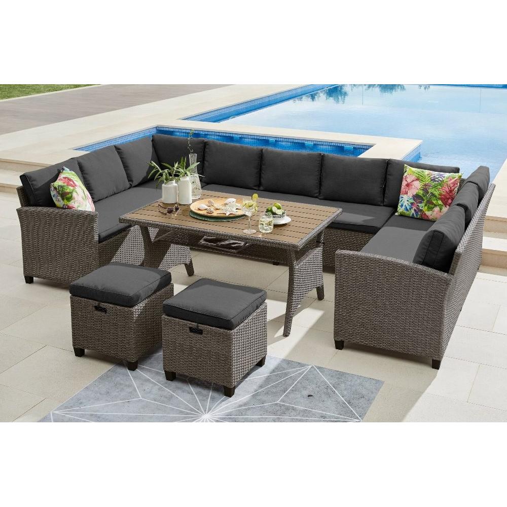 Комплект плетеной мебели AFM-370A Dark Grey 2