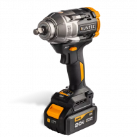 Гайковерт ударный аккумуляторный PRO 1/2", 20В, 2*4Ач, 1100Нм