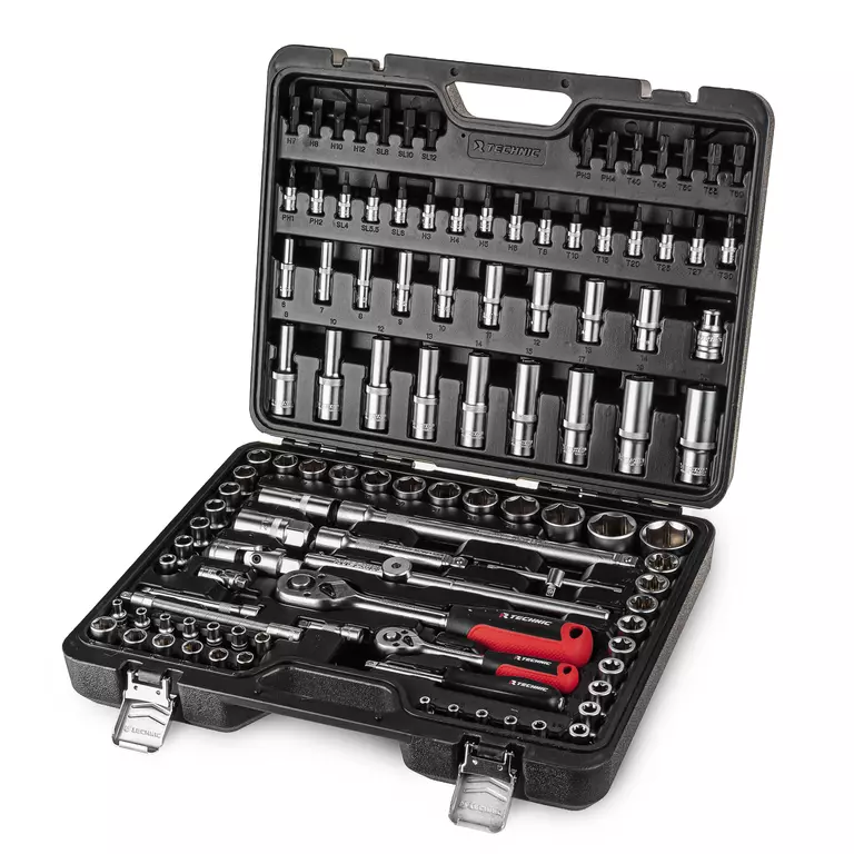 Набор ручных инструментов TECHNIC 108 предметов 1/2", 1/4" 2