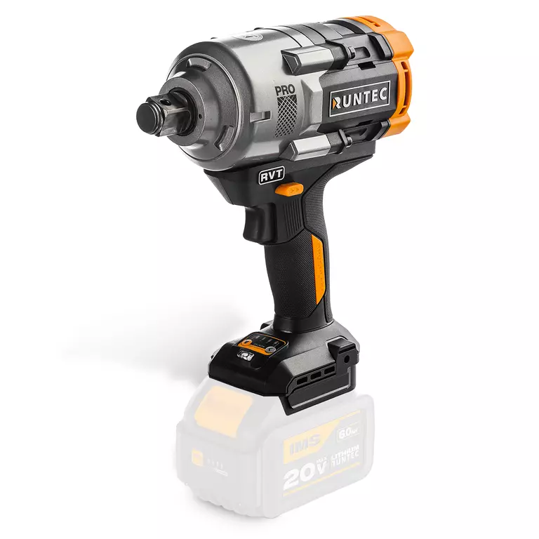 Гайковерт ударный аккумуляторный RUNTEC PRO 3/4", 20В, 2*6Ач, 1600Нм 2