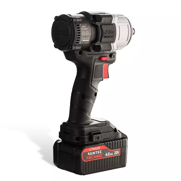 Гайковерт ударный аккумуляторный RUNTEC TECHNIC 1/2", 20В, 2*4Ач, 800Нм