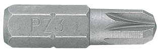 Вставка (бита) торцевая 1/4;, Pozidriv, PZ2, L = 25 мм KING TONY 102502Z 2
