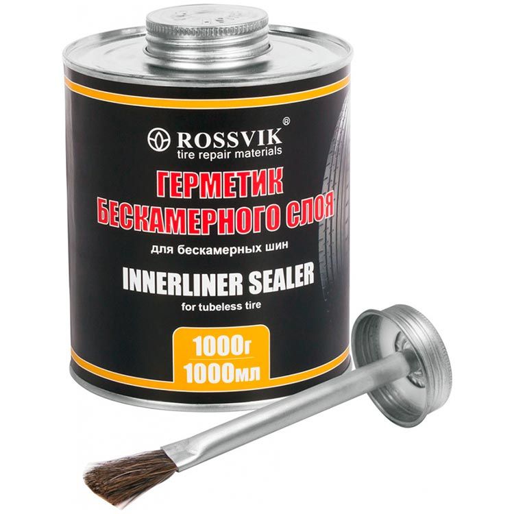 Герметик бескамерного слоя Innerliner Sealer For Tubeless Tire (банка с кистью), 1000 мл / 1000 г 2