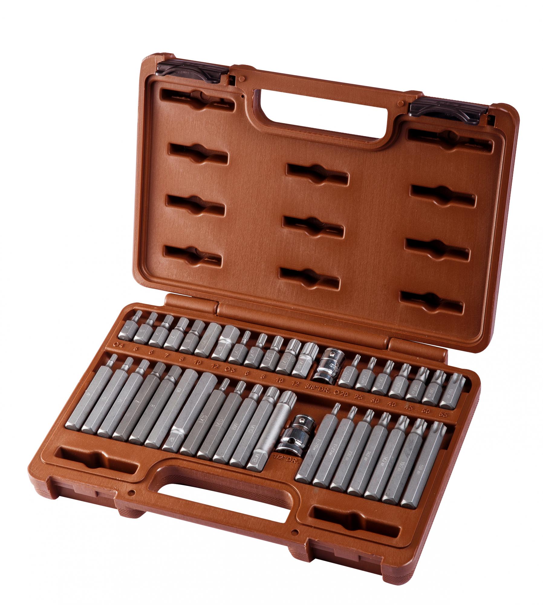 Набор вставок-бит и адаптеров 3/8", 1/2"DR, 40 предметов 2