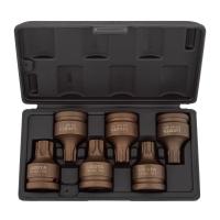 Набор ударных головок 3/4", T70-T100, M16, M18, 6пр.