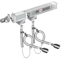 Aerservice KITCA222150200 Рельсовая система вытяжки 20 м. с 2-мя каретками 150 мм.