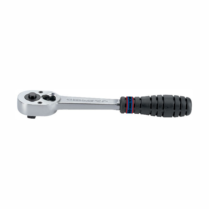 Трещотка 3/8", 200 мм, 32 зубца, флажковая с кнопкой, фиксатор 2