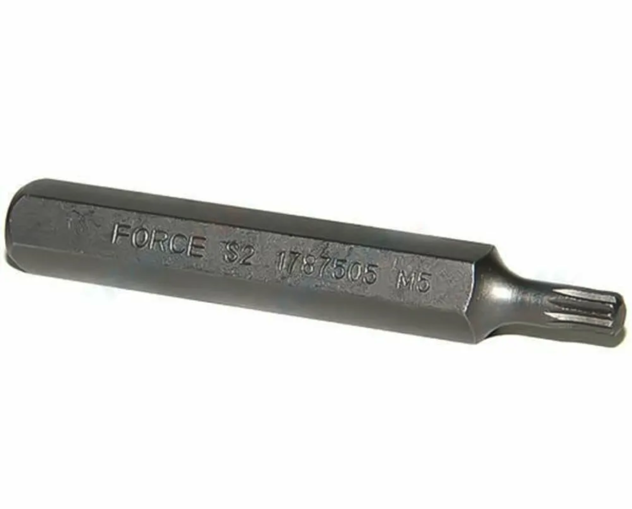 Бита Torx T27 шестигранник 10 мм L=75 мм Force 2