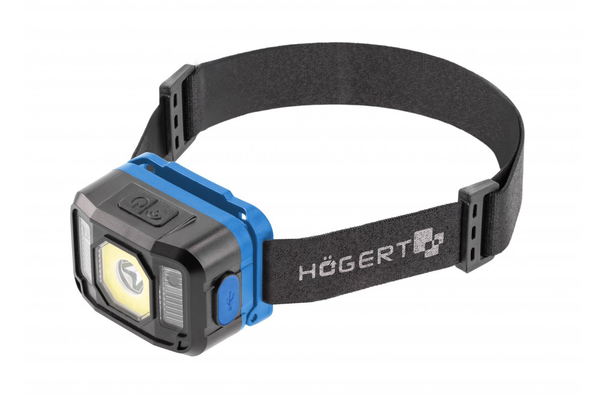 Налобный фонарь с датчиком движения USB 7 функций Högert  HT1E422_0