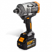 Гайковерт ударный аккумуляторный RUNTEC PRO 3/4", 20В, 2*6Ач, 1600Нм