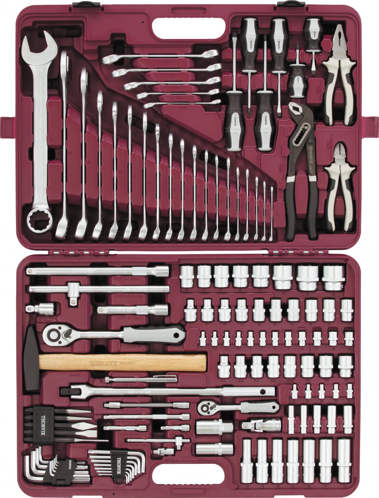 Набор инструмента универсальный 1/4", 1/2"DR, 127 предметов 2
