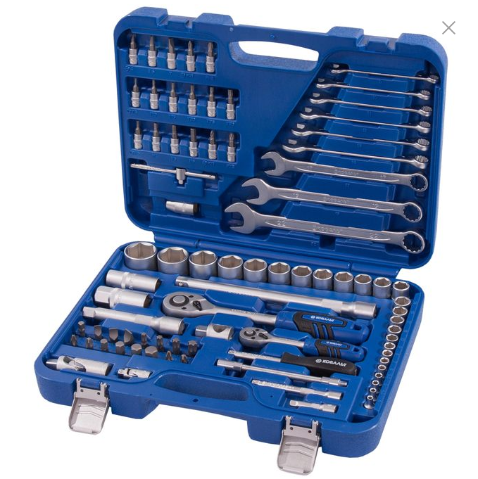 Набор инструмента универсальный 1/4" и 1/2" 82 предмета 2