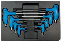 Набор L-образных ключей TORX, ложемент, 8 предметов 