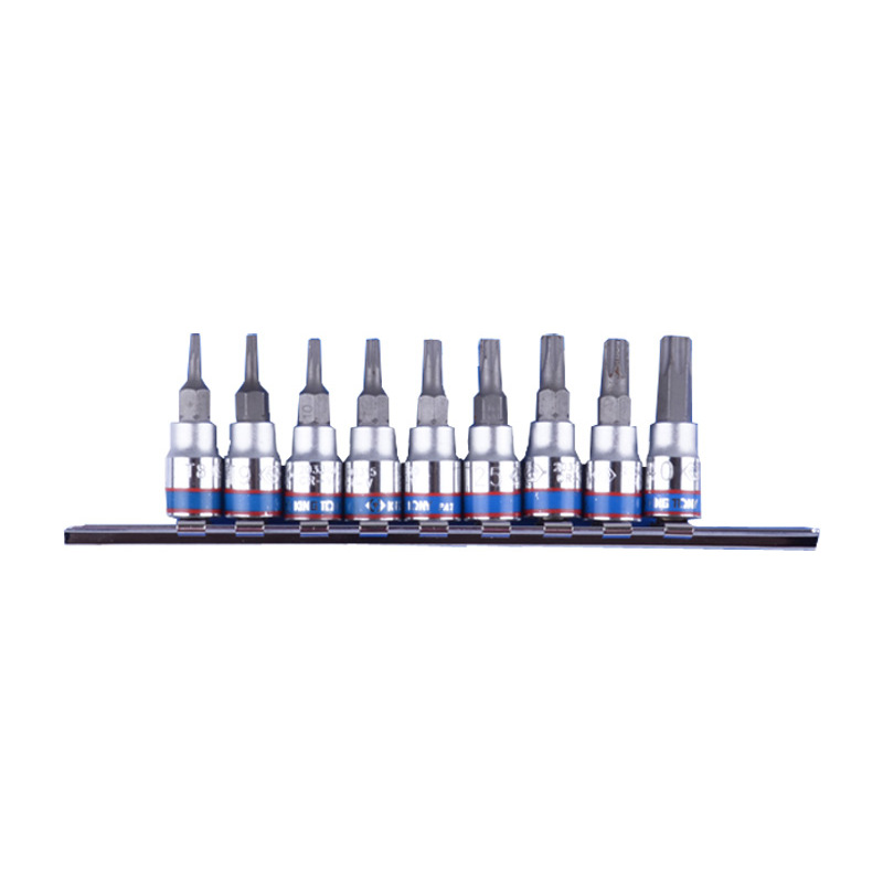 Набор торцевых насадок 1/4", TORX, Т8-Т40 мм, 9 предметов  2
