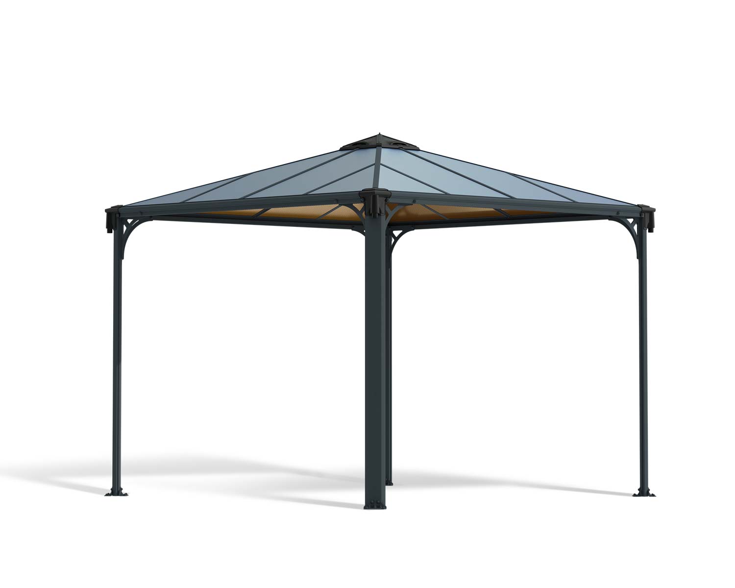 Открытая беседка GAZEBO PALERMO 3000 (серый)  2