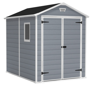 Сарай пластиковый MANOR 6x8 DD  (Серый (grey 927 - white 417))