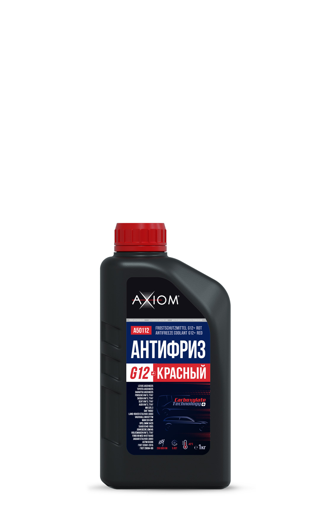 Axiom  A50112 Антифриз G12+ красный 1л