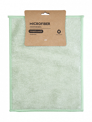 Салфетка микрофибра универсальная DUTYBOX 23 х 18 см, бамбуковое волокно, зеленая, 1 шт. (IT-0693)