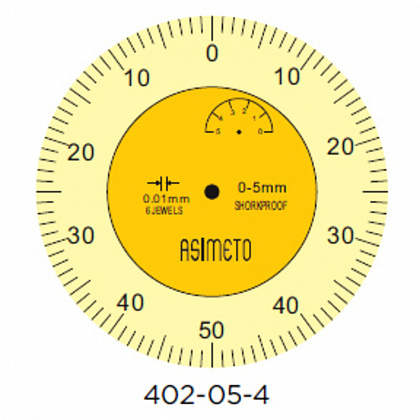 Индикатор часового типа 0,01 мм, 0-5 мм, защита от толчков