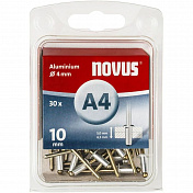 Заклепки алюминиевые А4х10мм (30шт) Novus  045-0025