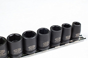 Набор ударных головок глубоких 3/8" 12 пр., 8-22 мм на линейке Licota  ASA-32001 1