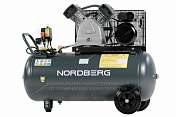 Компрессор поршневой с ременной передачей 380В, 100л, 500 л/мин Nordberg  NCP100/500