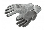 FUHSE Перчатки рабочие HPPE с защитой от порезов покрыты полиуретаном