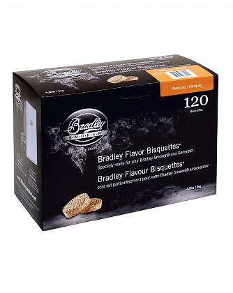 Древесные брикеты Bradley Мескит / Mesquite (120 шт)