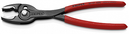 TwinGrip Клещи захватные, 4 - 22 мм, длина 200 мм, чернённые, обливные рукоятки, держатель-еврослот
