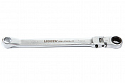 Ключ трещоточный гибкий с фиксацией и накидной 6гр. 15° Licota   
