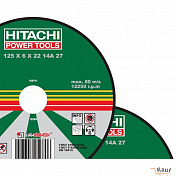 Круг отрезной A24 (14A) 125*1*22 Hitachi  12510HR