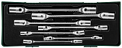 Набор ключей торцевых карданных  6-19 мм, 7 предметов (ложемент) Jonnesway  W43A107SP